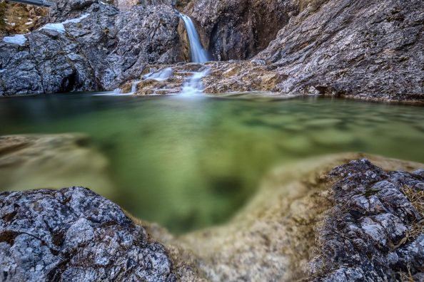 Wasserfall an den Stuibenfällen bei Reutte Tirol Österreich