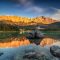 Landschaftsfotografie am Geroldsee in der Zugspitzregion Fotoworkshop Bayern Landschaftsfotografie mit großer Schärfentiefe vom Vordergrund bis zu den Bergen